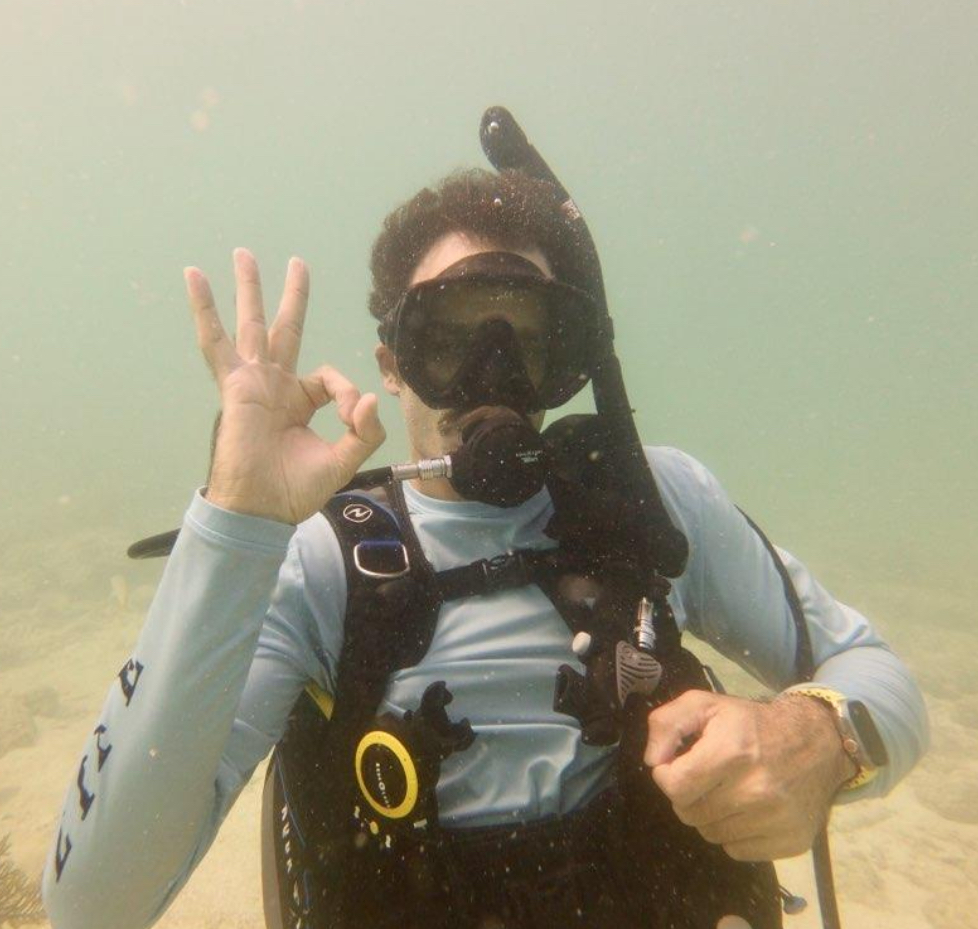 Daniel Schwartz testing autonomous sensor hardware on deck